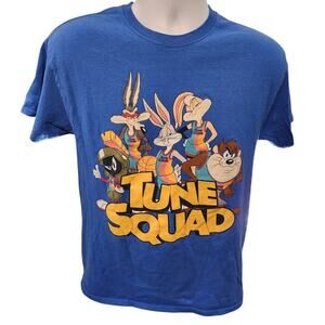 Tune Squad Medium Cotton Shirt Space Jam Looney‎ Tunes Taz Marvin Martian